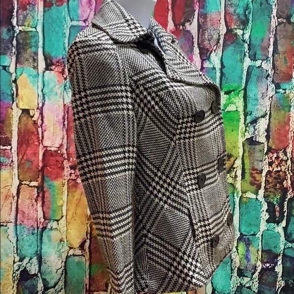 BCX small black and white blazer houndstooth - Picture 4 of 8
